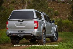 Basic Hardtop für Nissan Navara NP300 Doka ab '15, flach seitlich geschlossen 6-CPS62BASIC