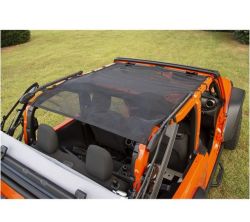 Bikini Top Eclipse Sun Shade Schwarz Jeep Wrangler JL 18- 2-Türer Rugged Ridge 13579.75