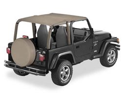Bikinitop Header Safari Version Dark Tan Jeep Wrangler TJ 96-02 2-Türer