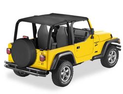 Bikinitop Safari Black Denim Jeep Wrangler TJ 96-02 2-Türer