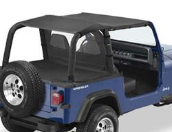 Bikinitop Safari Black Denim Jeep Wrangler YJ 92-95 2-Türer