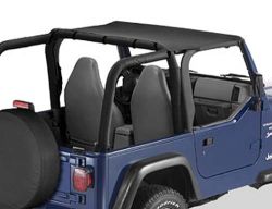 Bikinitop Strapless Black Denim Jeep Wrangler TJ 96-02 2-Türer