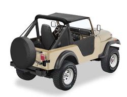 Bikinitop Traditional Black Crush Jeep CJ5 76-83 2-Türer