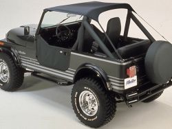 Bikinitop Traditional Black Crush Jeep CJ7 76-86 2-Türer