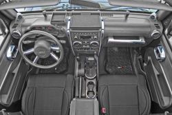 Blenden / Armaturenbrett chrom - Komplettset Jeep Wrangler JK 07-10 4-Türer Rugged Ridge 11156.92 Interior Trim Accent Kit Chrom