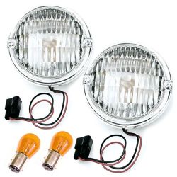 Blinkleuchtenset rechts und links weiß Jeep CJ 72-86 Lamp right and left white