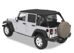 Bikinitop Cable-style Safari Version Khaki Diamond Jeep Wrangler JK 10- 4-Türer