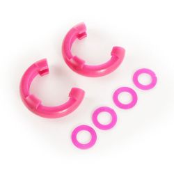 D-Ringe Kit/ Paar Pink 3/4 Zoll Rugged Ridge 11235.34 D-Ring Isolator Kit, Pink Pair, 3/4-Inch