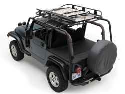 Dachgepäckträger schwarz Jeep Wrangler TJ 96-06 Smittybilt SB76713 Roof Rack Overhead black