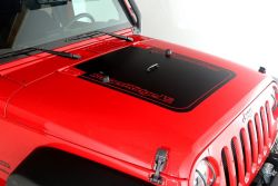 Dekor Aufkleber Motorhaube Rugged Ridge Vinyl Hood Black Out Jeep Wrangler JK JKU ab 07