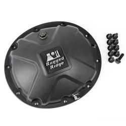 Differential Deckel Alu schwarz verstärkt DANA 35 Jeep 84-06 Rubicon Rugged Ridge 16595.14 Boulder Aluminum Differential Cover;