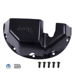 Differentialschutz Deckel Jeep® Logo schwarz Dana 35 BJ 84-09 DMC-16597.35