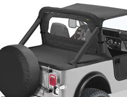 Duster Laderaumabdeckung (für original Softtopgestänge) Jeep YJ 87-91 Black Denim