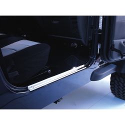 Einstiegsleisten Jeep Wrangler TJ 97-06 Edelstahl 2-Teilig Rugged Ridge 11119.03 Door Entry Guards, Stainless Steel, 97-06 Wrang