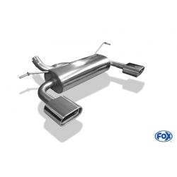 Auspuff Endschalldämpfer quer Ausgang rechts/links 160x80 Typ 53 Jeep Wrangler JK 07-18 FOX JE032005-597 EG-Prüfung