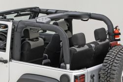 Ersatzpolster Polster für den Überrollbügel schwarz Jeep Wrangler JK 07-18 Rugged Ridge 13613.02 Roll Bar Cover, Blk Polyester,