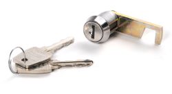 Ersatzschloss mit 2 Schlüsseln für Tuffy Produkte Tuffy 101 Security Products Cam Lock with Key
