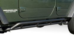 Flankenschutz Jeep Wrangler JK Unlimited 07- 4-Türer schwarz TÜV Rugged Ridge 11504.22