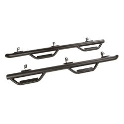 Flankenschutz Spartan schwarz texturiert Jeep Wrangler JK 07-18 4-Türer Rugged Ridge 11596.02 Spartan Nerf Bar, Textured Blk; 07