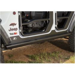 Flankenschutz XHD schwarz Jeep Wrangler JL 18- 4-Türer Rugged Ridge 11504.32 XHD Rock Sliders; 18- Jeep Wrangler JL, 4 Door