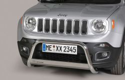 Frontschutzbügel EU-Personenschutzbügel poliert 63mm Durchmesser Jeep Renegade MJ 2015-