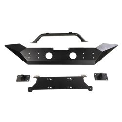 Frontstoßstange Spartan Set Jeep Wrangler JK 07-18 Rugged Ridge 11548.71 Spartan Front Bumper, HCE, W/Overrider; 07-18 JK