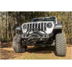 Frontstoßstange Stoßstange HD Stubby Jeep Wrangler JK 07-18 JL 18- Gladiator JT 20- Rugged Ridge 11540.32 HD Bumper, Stubby, Fro