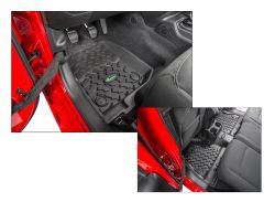 Fußmatten Allwetter Set Jeep Wrangler JL 4-Türer 18- Quadratec Ultimate All Weather Floor Liners for 18- Jeep Wrangler JL Unlimi