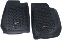 Fußmatten Fußschalen Set vorne schwarz Jeep Wrangler JK 07-18 RHD-Modell Rugged Ridge 12920.02 Floor Liners FRT Blk 07-18 Wrangl