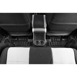 Fußmatten Fußschalenset hinten schwarz Jeep Wrangler JK 07-16 2-Türer Rugged Ridge