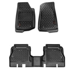 Fußmatten Set schwarz Jeep Gladiator JT 20- Rugged Ridge 12987.44 Floor Liner Rear Black 20- Jeep Gladiator JT