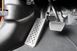 Fußstütze Edelstahl Foot Rest Pedal stainless steal Jeep Wrangler JL 18- Gladiator JT 20- 12590.118