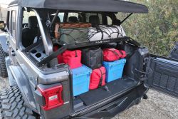 Gepäckkorb für den Kofferraum Jeep Wrangler JL 18- 4-Türer mit Hardtop Fabtech FTS24211 Interior Cargo Rack for 18-19 Jeep Wrang