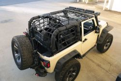 Gepäcknetz Laderaum Cargo Net schwarz Jeep Wrangler JK 07-17 2-Türer Rugged Ridge 13552.70 Cargo Net