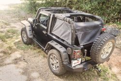 Gepäcknetz Laderaum Jeep Wrangler JK 2-Türer 07-17 Rugged Ridge 13579.41 Eclipse Cargo Barrier