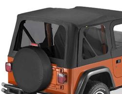 Getönte Scheiben Set OEM Bestop Black Denim Jeep Wrangler TJ 96-02 58121-15 Tinted Windows