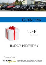 Gutschein zum Geburtstag 50,00 Euro