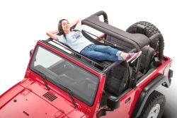 Hängematte schwarz Jeep Wrangler YJ TJ JK JL 87- Jammock 22393 Black 2.0 Jeep Hammock for 87- Jeep Wrangler YJ, TJ, Wrangler & W