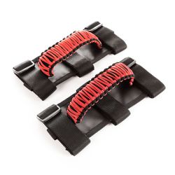 Haltegriff Paar rot Jeep Wrangler universal 55- Rugged Ridge 13505.31 Paracord Grab Handles Red/Black Pair