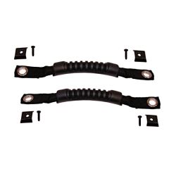 Haltegriff Paar schwarz Jeep CJ 76-86 Jeep Wrangler YJ 87-95 Rugged Ridge 11825.01 Door Pull Straps, 76-95 Jeep CJ & Wrangler