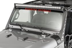 Halterung für 52" Lightbar Fishbone Offroad FB21058 52" Windshield Light Bar Bracket for 18- Jeep Wrangler JL