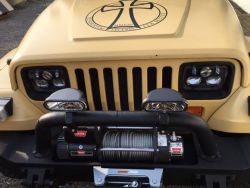 Hauptscheinwerfer LED J.W. Speaker 8700" EVO II  Jeep Wrangler YJ + Cherokee XJ  - Set