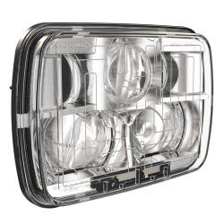 Hauptscheinwerfer LED J.W. Speaker Modell 8910 EVO II CHROM Jeep Wrangler YJ + CHerokee XJ