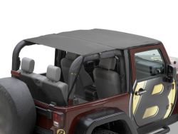 Bikinitop Header Safari Version Black Diamond Jeep Wrangler JK 10- 2-Türer