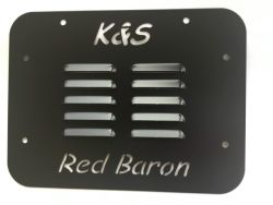 Heckklappenabdeckung Reserverad Cover mit Lüftungsschlitzen Tailgate Vent NSR RED BARON Jeep Wrangler JK ab BJ 07