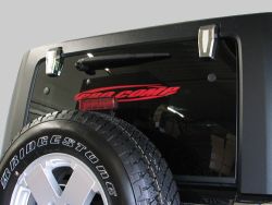 Heckklappenscharnierblendenset Chrom Jeep Wrangler JK 07-17