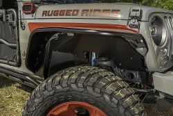 Innere Kotflügel Set vorne Alu schwarz Jeep Wrangler JL 18- Jeep Gladiator JT 20- Rugged Ridge 11615.61 Aluminum Inner Fender Fl