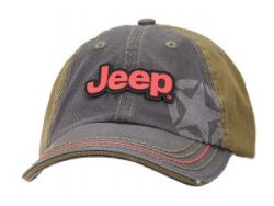 Jeep Cap Kappe Basecap Stone Washed Black and Olive Jeep® Cap