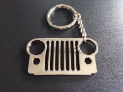 Schlüsselanhänger Style für Zubehör CJ TJ JK Fahrer Badge Aluminium Key Auto Schlüsselanhänger Frontgrill