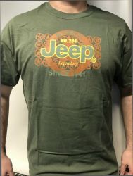 Jeep Shirt T-Shirt Jeep® AUTHENTIC No.284 Jeep Legendary Sice 1941 olive
